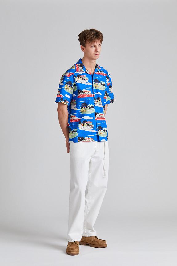 Drôle de Monsieur La Chemise MC Country Club Blue-3